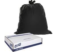 Genuine Joe GJO01535 resistente a bassa densità forature. dell' immondizia, capacità 60 litri, spessore 142,2 cm di lunghezza x 99,1 cm di larghezza x 1.50 mil, nero (confezione da 50)