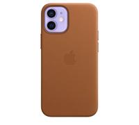Genuine / Official Apple iPhone 12 Mini Leather Magsafe Case - Saddle Brown