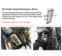 Genuine Royal Enfield Himalayan 411 CC Oil Cooler Guard In Alluminio Argento