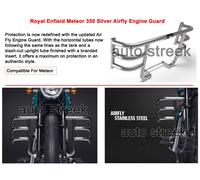 Genuine Royal Enfield Meteor 350CC Silver Airfly Engine Guard