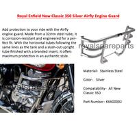 Genuine Royal Enfield Meteor 350Cc Silver Airfly Engine Guard