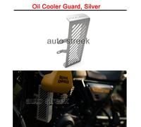 Genuine Royal Enfield Scram 411 Oil Cooler Guard In Alluminio Argento