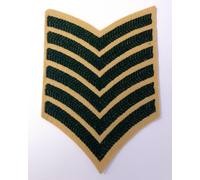 Genuine Vintage British Military Light Infantry Rank Stripes 6 Chevrons ASPS142