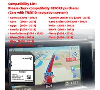 Genuino per Toyota TNS510 Navigazione satellitare SAT NAV 2020-2021 Scheda SD PZ445-SW333-0V Version2 Sistemi GPS e accessori Auto