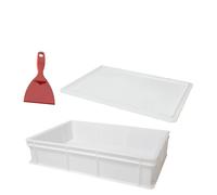 Genus Dei Cassetta impasto bianca set 3 pezzi 60x40x13 cm
