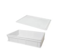 Genus Dei set 2 pezzi, cassetta porta impasto + coperchio cm 60x40x13