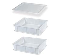 Genus Dei, set 3 pezzi, 2 cassetta porta impasto + coperchio cm 30x40x10