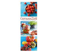 GenussZeit Triplet-Kalender 2026 | Ein sinnlicher Blick in die Küche | Farbintensiver Küchen-Kalender im schlanken Hochformat (24x66 cm) | Für Foodies