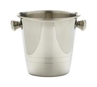 Genware mssb10 Mini secchiello per il ghiaccio, in acciaio inox, 10 cm