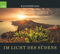 GEO - Calendario da parete alla luce del sud 2025, 50 x 45 cm, con foto naturali, calendario 365 giorni di vacanza al sud
