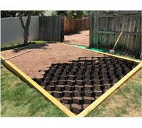 Geo Grid Ground Grid - Geo Cell in polietilene spesso 5,1 cm, resistenza 857,3 kg/m², stabilizzazione della ghiaia per capannoni, tettoie, piste, sentieri e soluzioni di parcheggio