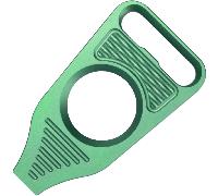 Geo Knife Vector Titanium Material, Anodized Green Finish Pry-bar GEO2512F