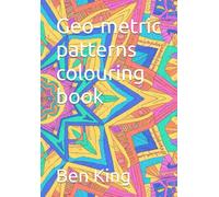 Geo-metric patterns colouring book
