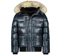 Geo Norway Bugs Men - Piumino trapuntato da uomo, giacca calda e fodera invernale da uomo, giacca a vento a maniche lunghe, Marina, XXXL