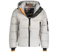 Geo Norway Calix Men - Giacca invernale da uomo foderata di cappotto caldo - Giacca a vento a manica lunga (grigio chiaro XXL)