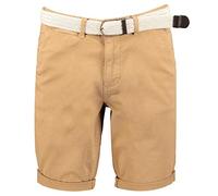GEO NORWAY PLAGEO Men - Bermuda Chino da uomo con cintura - Bermuda corti corti Cargo in cotone - Pantaloncini taglia regolare estate: comfort - Pants Lavaggio in Machine