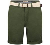 GEO NORWAY PLAGEO Men - Bermuda Chino da Uomo con Cintura Pantaloncini Corti Grandi Tasche in Cotone Taglia Regolabile Estivo