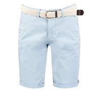 GEO NORWAY PLAGEO Men - Bermuda Chino da Uomo con Cintura Pantaloncini Corti Grandi Tasche in Cotone Taglia Regolabile Estivo
