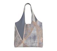 Geo Oro Rosa,Borse riutilizzabili, borse della spesa, borsa a tracolla in tela di grande capacità