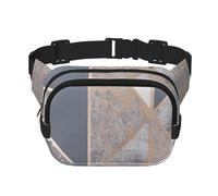 Geo Oro Rosa, Marsupio quadrato a doppio strato, borsa da viaggio, marsupio casual