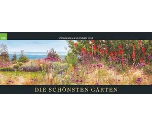 GEO Panorama 2025 - Calendario da parete con paesaggi da giardino, extra largo, 120 x 50 cm