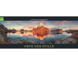 GEO - Panorama: luoghi del silenzio 2025 - Calendario da parete per la pace e la sensazione, grande formato 120 x 50 cm, con immagini Rifugio tranquillo