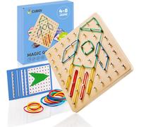 ® Geoboard in Legno Con Elastici per Promuovere Il Pensiero Spaziale La Logica E