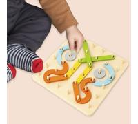Geoboard in legno per la prima educazione forma, modello, lettera e numero
