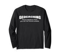 Geocaching Shirt Lascia Che i Nerd Fuori Geocaching Maglia a Manica