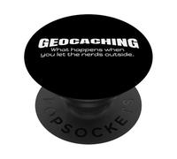 Geocaching Shirt Lascia che i nerd fuori Geocaching PopSockets PopGrip Adesivo