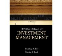 Geoffrey Hirt Stanley Blo Fundamentals of Investment Manageme (Copertina rigida)