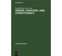 Geoffrey K. Pullum Order, Concord, and Constituency (Copertina rigida)