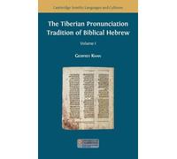 Geoffrey Khan The Tiberian Pronunciation Tradition of Biblica (Copertina rigida)