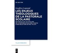 Geoffrey Legran Les enjeux théologiques de la pastorale scola (Copertina rigida)