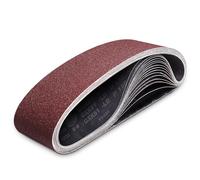 GEOGIEEW 15 Pezzi Nastri Abrasivi 100x915 mm, Set di Nastri Abrasivo per Levigatrice a Nastro e Levigatrice da Banco, 3 Pezzi per Grana 80/120/150/240/320, Carta Abrasiva per Levigatura Precisa