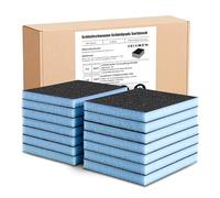 GEOGIEEW 9 Pezzi Spugne Abrasive, 60 Grana, Diverse Spugnette Abrasive per legno Lavabile e Riutilizzabile