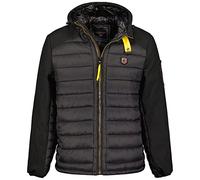 Geographical Norway Abator Men - Giacca Uomo Imbottita Calda Autunno-Invernale - Cappotto Caldo - Giacche Antivento A Maniche Lunghe - Abito Ideale Per Uomini (Nero M)