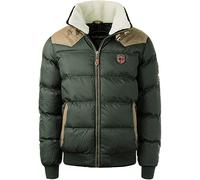 Geographical Norway Abraham - Giacca invernale trapuntata da uomo, taglie S-5XL, grigio scuro, XL