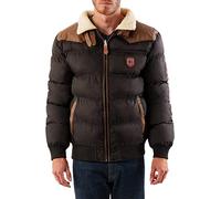 Geographical Norway ABRAMOVITCH BELL Men Giacca Uomo Inverno - Piumino in pile invernale da uomo - indumento/cappotto trapuntato nero uomo jacket/parka cittadino, Nero , XL