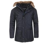 Geographical Norway Alaska, Parka Invernale con Cappuccio e Pelliccia (Marino, XXL)