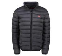 Geographical Norway Amigolor Men Basic - Giacca Uomo Pile Sottile Zip - Giacca Calda L'Autunno Inverno Primavera - Maglione Pelliccia Maniche Lunghe - Morbido Comfort All'Aperto (Nero L)