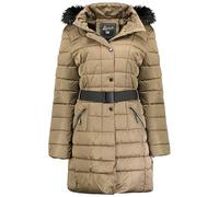 Geographical Norway Anemone Lady - Giacca Donna Imbottita Calda Autunno-Invernale - Cappotto Caldo - Giacche Antivento A Maniche Lunghe e Tasche - Abito Ideale (Talpa XXL)