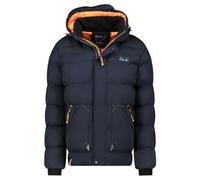 Geographical Norway Badibere Uomo - Piumino invernale con cappuccio caldo cappotto impermeabile antivento imbottitura isolamento termico giacca leggera e confortevole per freddo
