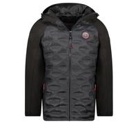 Geographical Norway BAEL BLACK DB Men 056 BLACK (WZ8113H/GN-NOIR) - Giacca da uomo con cappuccio, colore nero, taglia XXL
