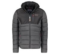 Geographical Norway Batilo Men - Giacca Uomo Pile Sottile Zip - Giacca Calda L'Autunno Inverno Primavera - Maglione Pelliccia Maniche Lunghe - Morbido Comfort All'Aperto (Grigio Scuro/Nero L)