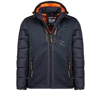 Geographical Norway Beachwood Men - Cappotto Antivento Uomo - Giacca Invernale Caldo - Giacca Con Fodera Impermeabile Resistente Inverno (Marina XXL)