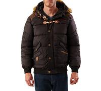 Geographical Norway Belphegore Men Distribrands - Giacca Calda Uomo Casual - Cappotto Cappuccio Antivento - Giubbotto Caldo Invernale Giacca - Giacche Classico Zip Uomo Parka