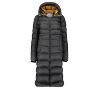 Geographical Norway Berangere Donna - Parka invernale caldo con cappuccio - Cappotto lungo impermeabile stile urbano, protezione grande freddo, Nero , S