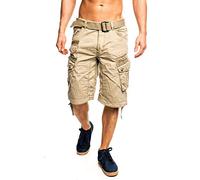 Geographical Norway - Bermuda da uomo cargo, beige., XXXL