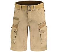 Geographical Norway Pantaloncini cargo da uomo estivi bermuda corti, beige., XL